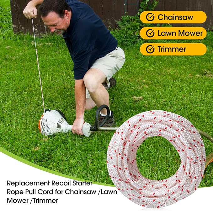 RayTour 6.0mm 10 Meters Replacement Recoil Starter Rope Pull Cord - Image 3