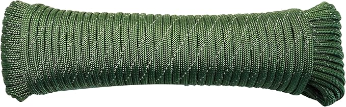 Paracord Rope, Reflective III Parachute Cord 7 Strand Core 550lb, 50ft Army by LUOPUTUO
