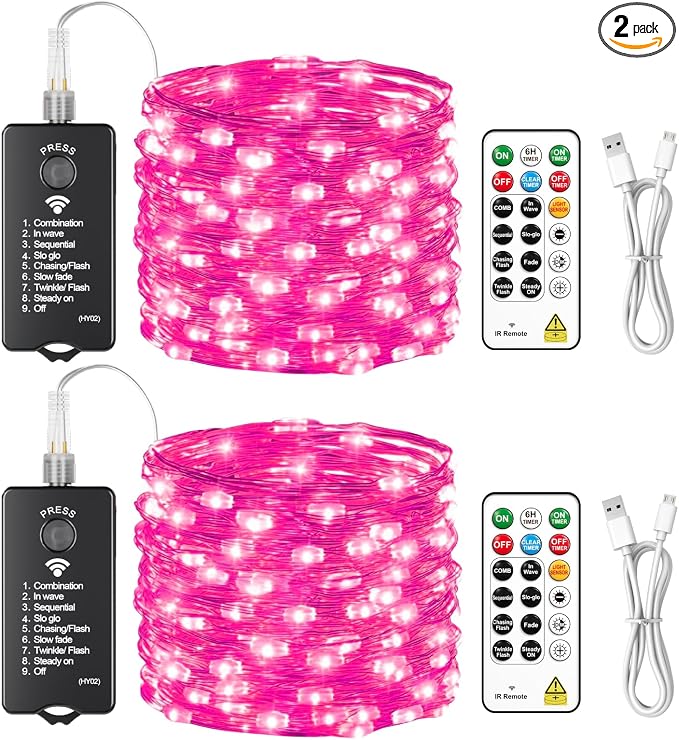 HXWEIYE Rechargeable Fairy Lights by LightUpYourHomewHXWEIYE