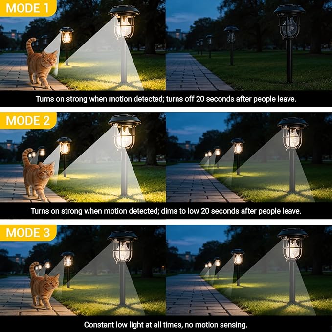 Solar Lights Outdoor, 6 Pack Waterproof LED Pathway Lights - Image 6