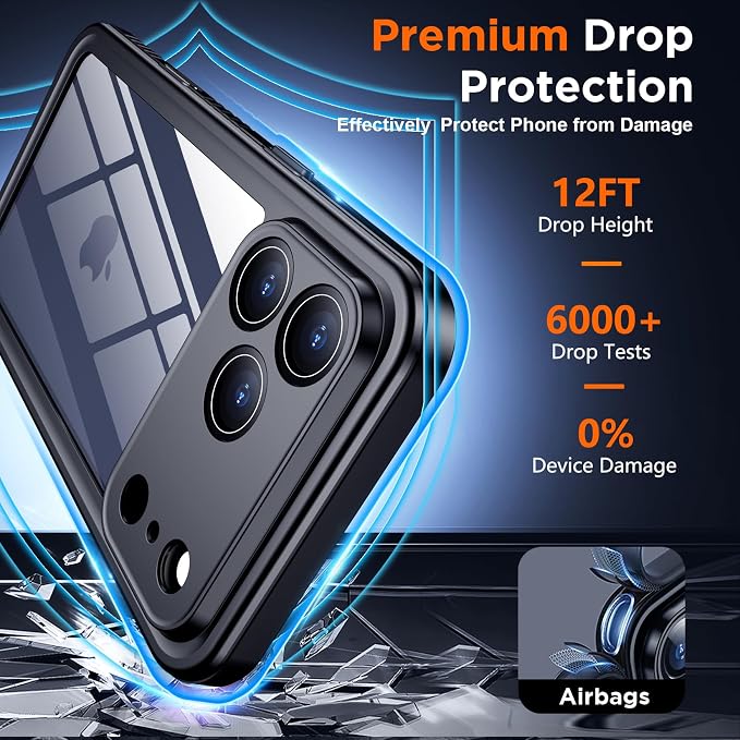SPIDERCASE for iPhone 17 Pro Max Case Waterproof, Built-in Lens & Screen - Image 4