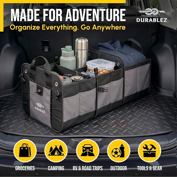 3-Section Modular Trunk Organizer XL – Car Storage - Image 3