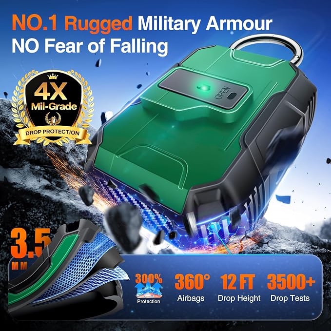 Armoured Heavy Duty for AirPods Pro1 Generation Case - Image 2