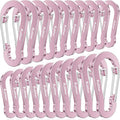 Aluminum Carabiner Clips- Set of 20, Carabiner Clip 2 inch by pulltherfishing