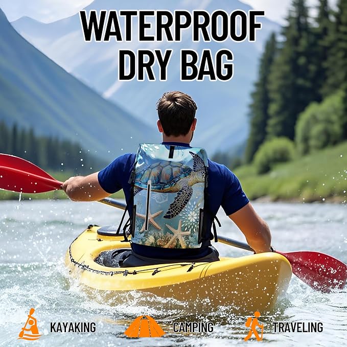 Dry Bag Waterproof, 5L Roll Top Lightweight Dry Storage Floating and - Image 7