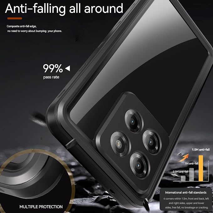 Lunivop Compatible with Motorola Moto G Stylus 5G 2025 Case 6.7'' Waterproof - Image 2