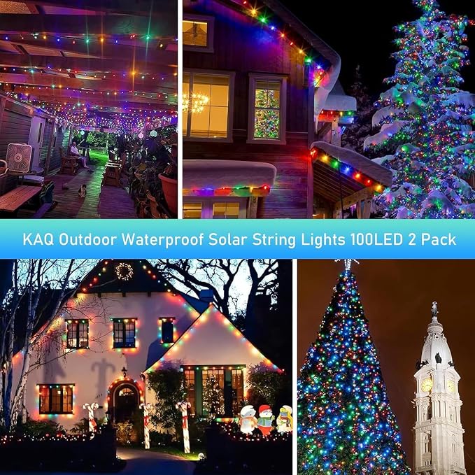 Upgrade 2Pack 200LED Solar String Lights - Image 6