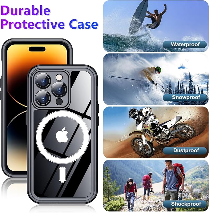 Red2Fire 2024 New Designed for iPhone 14 Pro Case Waterproof, Phone Case 6.1" - Image 6