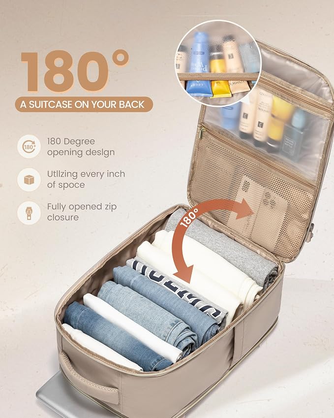 LOVEVOOK Travel Backpack Carry on Flight Approved 40L, Waterproof TSA Travel - Image 3