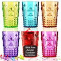 Muldale Vintage Plastic Drinking Glasses Set of 6 by Muldale
