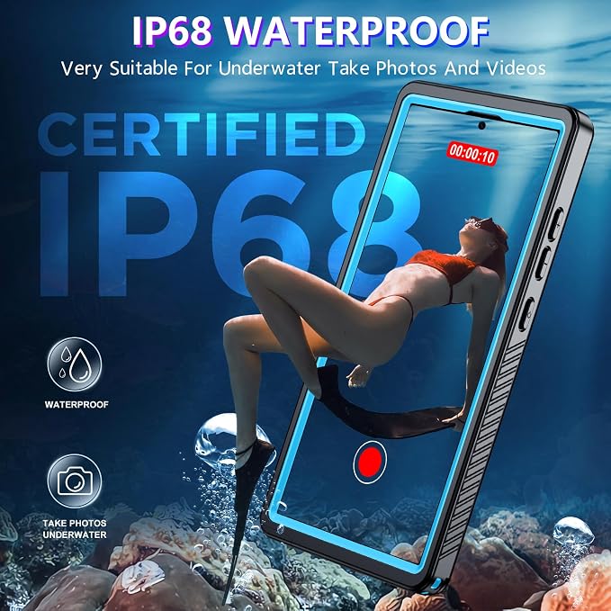 2025 New for Samsung Galaxy S24 Ultra Case Waterproof, Full Body Phone Case for - Image 3