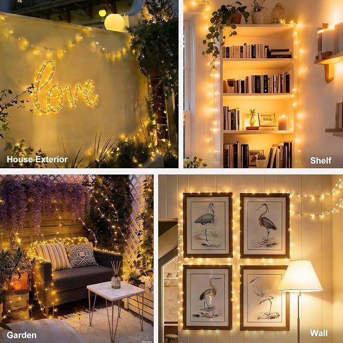 suddus Flexible Copper String Lights Waterproof Decorative Fairy Lights Warm - Image 6