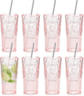 8 Set 20oz Vintage Plastic Tumbler by Unknown