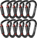 FVW Auto Locking Rock Climbing Carabiner Clips, Professional 25KN Heavy Duty by FVWELECTRICLUNCHBOX
