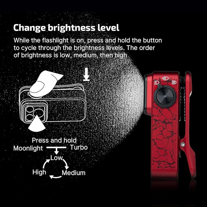 OLIGHT Oclip Pro EDC Flashlight Clip-on Light, Rechargeable 500 Lumens - Image 4