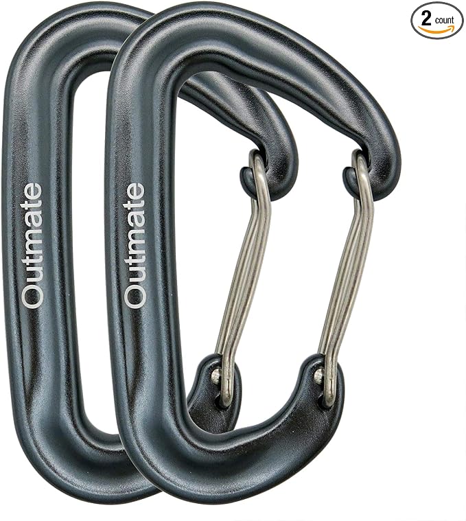 12kN 3.2"x2" Heavy-Duty Carabiner Clips by Outmate