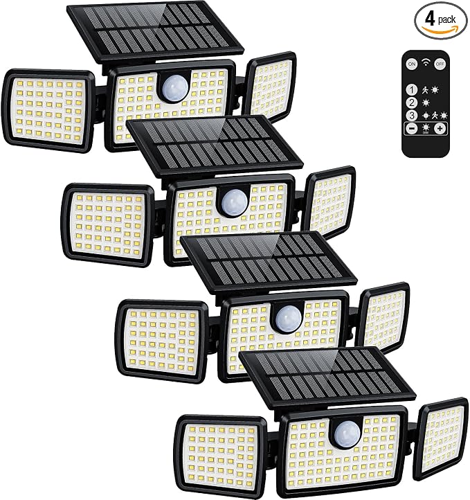 MIHANI Solar Lights Outdoor, Quick Charge Solar Motion Deck Lights Outdoor by MIHANI
