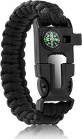 Bracelets, Survival Bracelets for Men Paracord Tactical 5-in-1 Camping Gear Kits by Oadnfa