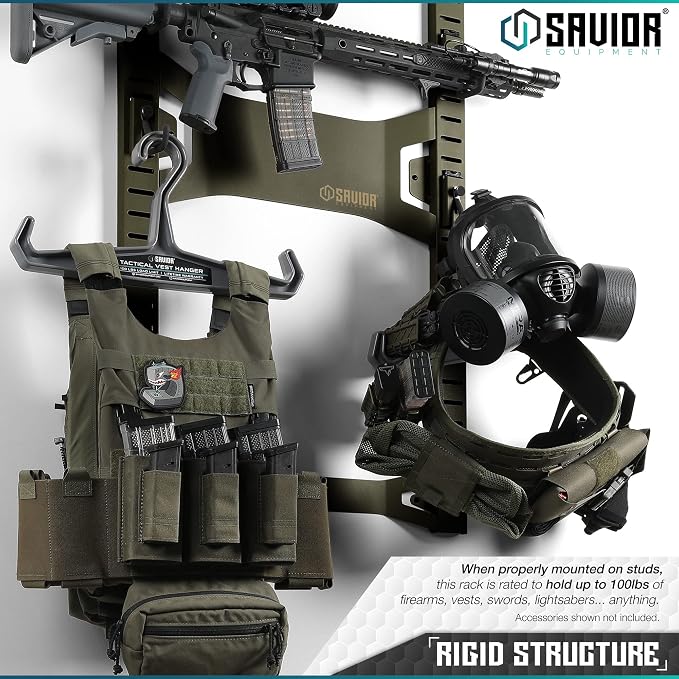 Savior Equipment Horizontal Steel Wall Mount Firearm Rifle Display Rack - Image 5
