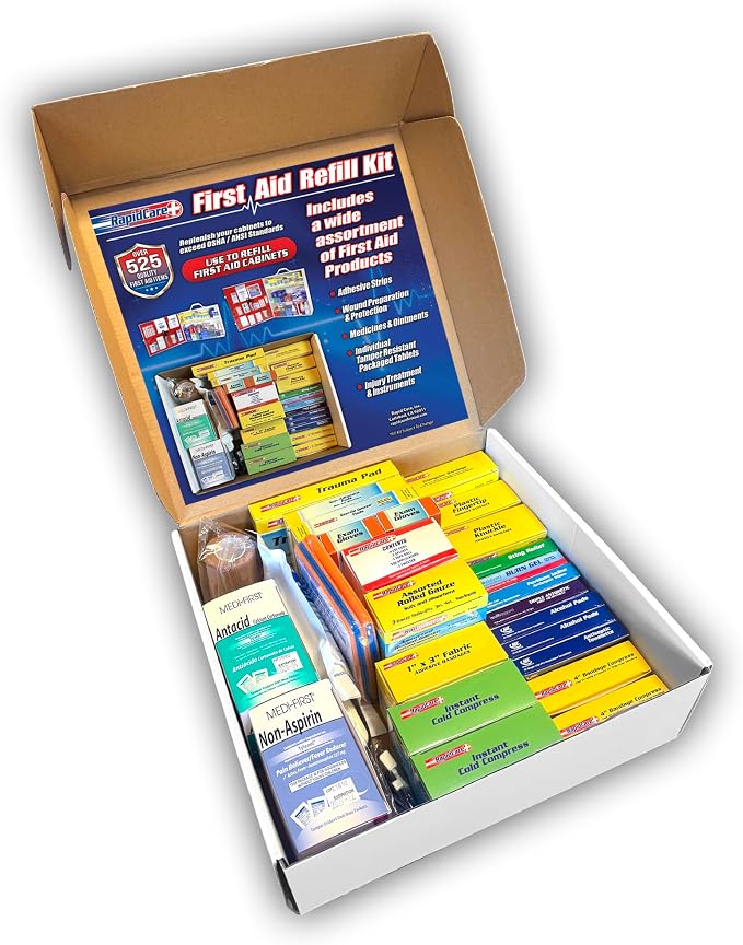 Rapid Care 3-Shelf First Aid Refill Kit by Rapid+Care