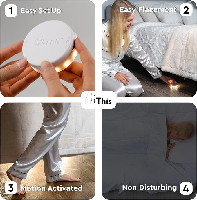 Under Bed Lights Motion Sensor Patented 360° motion activated night light - Image 2