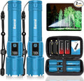 Rechargeable Tactical Flashlights 2000 High Lumens - 5000mAh Super Bright LED by Banral