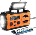 Hand Crank Emergency Radio, 10000mAh Weather Radio by Pristar