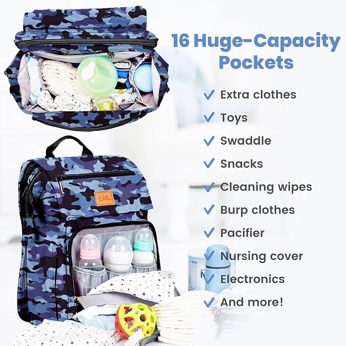 PILLANI Baby Diaper Bag Backpack - Image 2