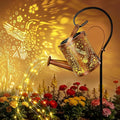 Ollny Solar Watering Can with Cascading Lights Outdoor Garden Decor, Birthday by Ollny