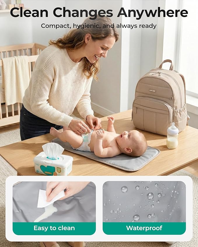 BAGSMART Diaper Bag Backpack, Lightweight Stroller-Friendly Diaper Bag - Image 3