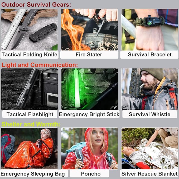 First Aid Kit, Survival Gear Outdoor Tactical Gear Set First Aid Kits Military - Image 6