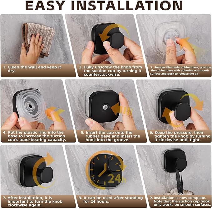 Heavy Duty Reusable Suction Cup Hooks - Image 7