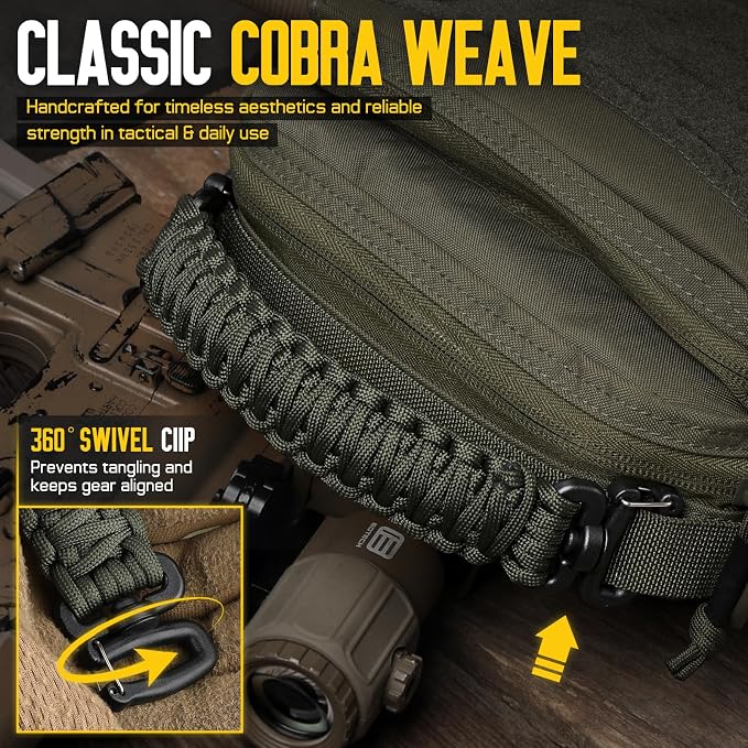 Tactical Paracord Handle，9-core Weaving Paracord Strap - Image 5