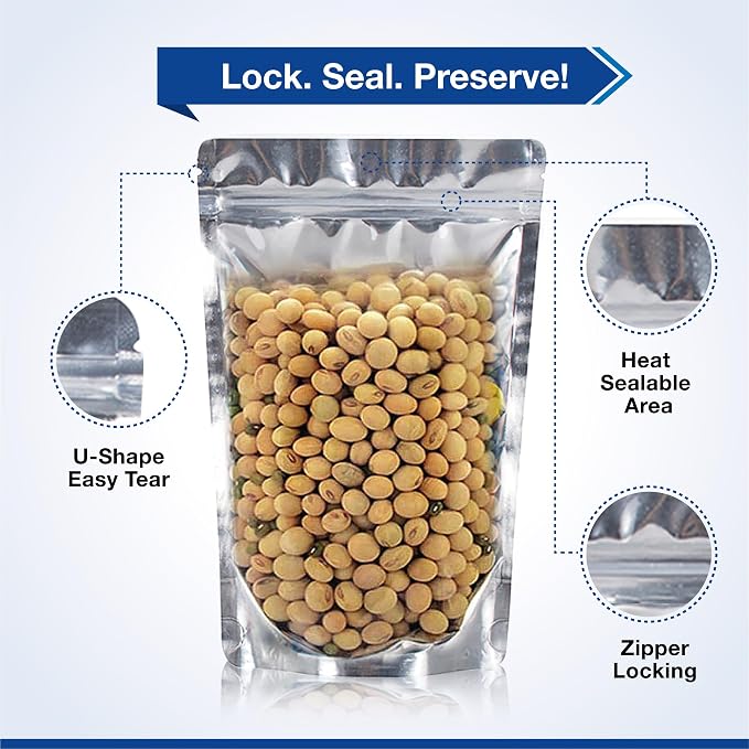 BELLE KR® 6x9 Quart Mylar Bags for Food Storage - Image 4