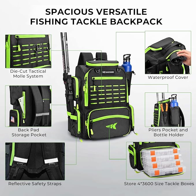 KastKing Bait Boss Fishing Tackle Backpack - Image 3