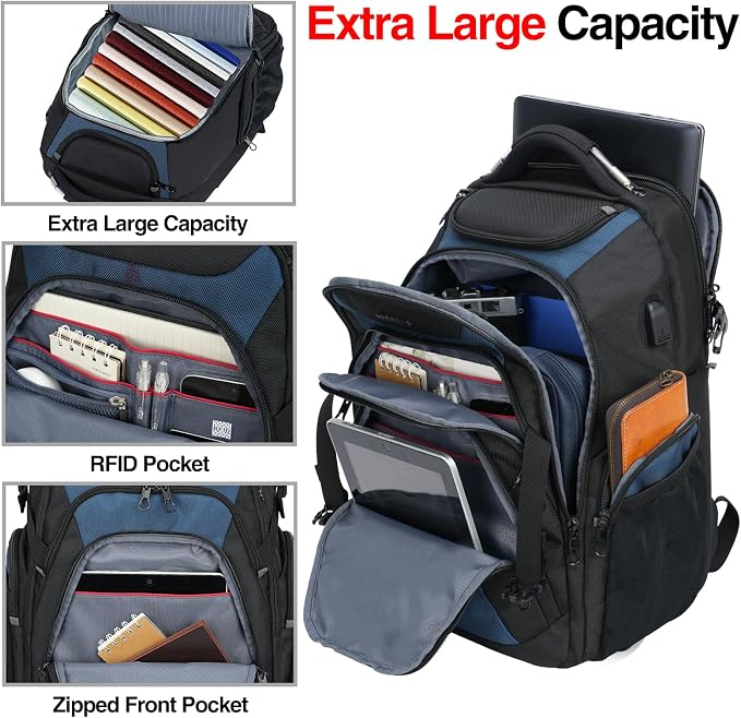 KROSER Travel Laptop Backpack 18.4 Inch XXXL Gaming Backpack - Image 3