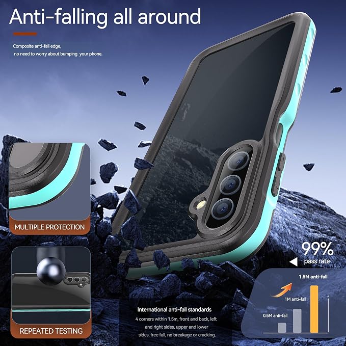 Hllhunkhe for Samsung Galaxy A16 5G Case Waterproof, Rugged Full Body - Image 6
