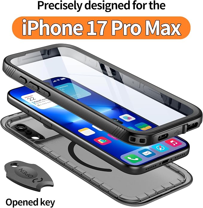 Cozycase for iPhone 17 Pro Max Waterproof Shockproof Dust Proof Case - Image 2