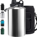 Insulated Gallon Jug with Handle, One Gallon, 128oz Stainless Steel, Large by Kerilyn