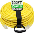 POWGRN 200 Ft 10AWG Outdoor Extension Cord Waterproof Heavy Duty 10 Gauge 3 by POWGRN