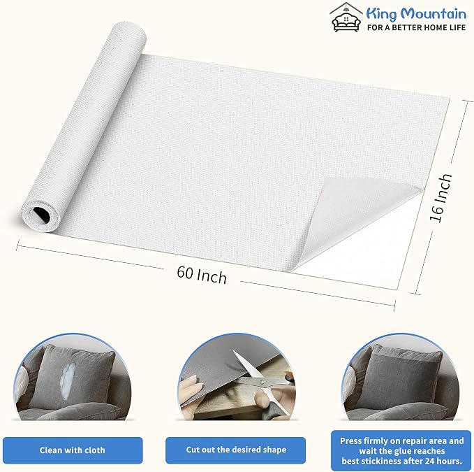 KING MOUNTAIN Canvas Repair Patch 16×60 Inch Self-Adhesive Waterproof Fabric - Image 4