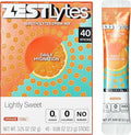 40 Sticks Sugar Free & 0 Calorie Electrolyte Hydration Packets, Low Sodium by ZestLytes