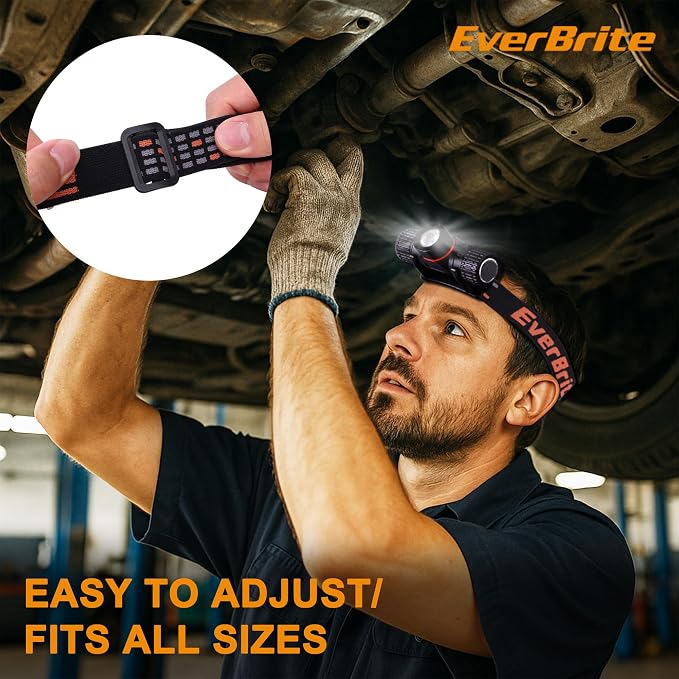 EverBrite Rechargeable Headlamp, 1000 Lumen LED Rechargeable Headlight - Image 8