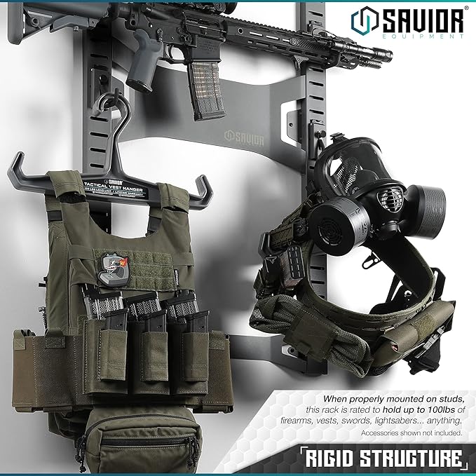 Savior Equipment Horizontal Steel Wall Mount Firearm Rifle Display Rack - Image 5