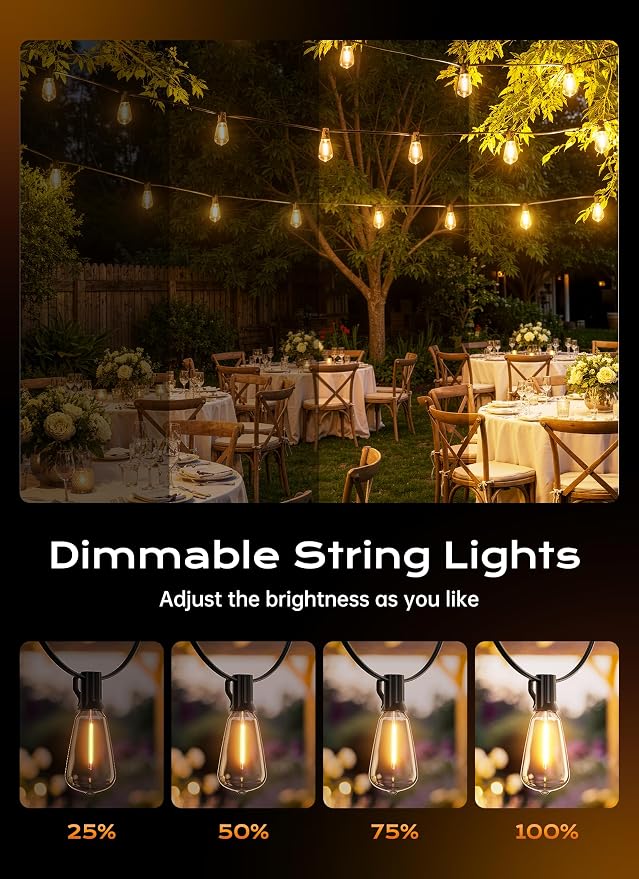Minetom 77FT Outdoor String Lights - Image 2