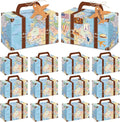24Pcs Large Suitcase Party Favor Boxes Travel The Map Paper Treat Box by Yiaoyinnz