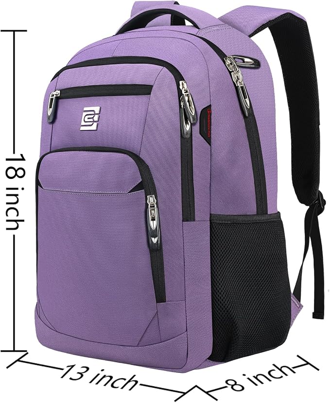 Volher Laptop Backpack, Business Travel Anti Theft Slim Durable Laptops Backpack - Image 3