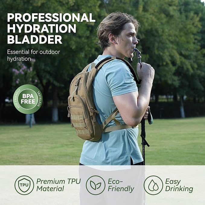 MARCHWAY 2L/2.5L/3L TPU Hydration Bladder, Ultra Durable Water Reservoir Bag - Image 2
