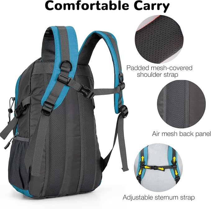 25L Small Hiking Backpack with Chest Strap - Image 3