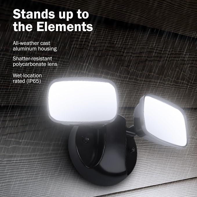 Feit Electric LED Security Outdoor Light, 28W LED Waterproof Flood Light - Image 3